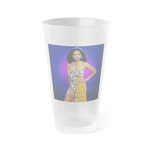 Pam Grier #33 (Vintage Female Icon) Frosted Pint Glass 16oz 16oz Frosted - Go Mug Yourself