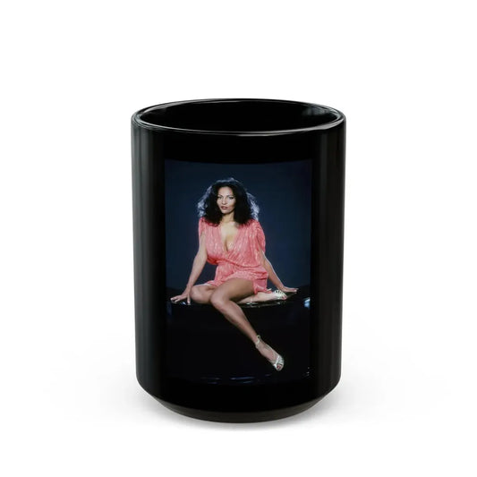 Pam Grier #34 (Vintage Female Icon) Black Coffee Mug 15oz - Go Mug Yourself