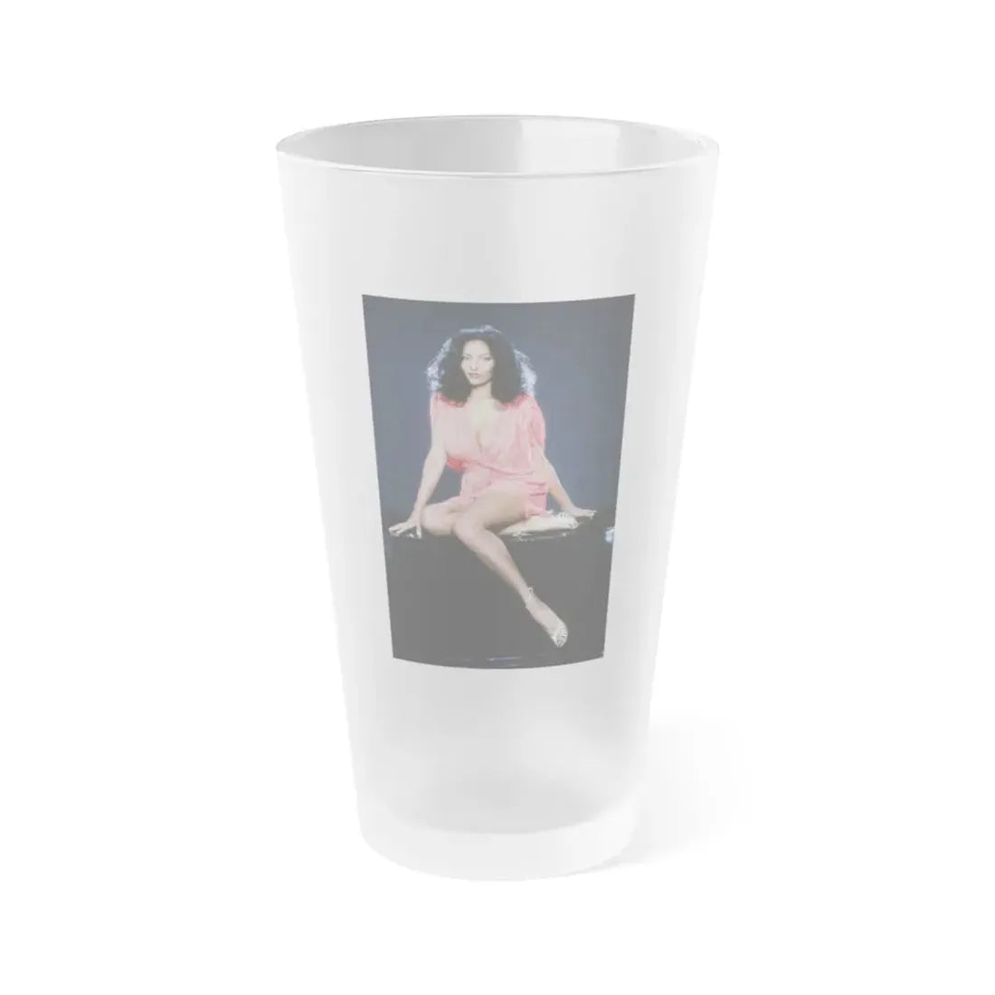 Pam Grier #34 (Vintage Female Icon) Frosted Pint Glass 16oz 16oz Frosted - Go Mug Yourself