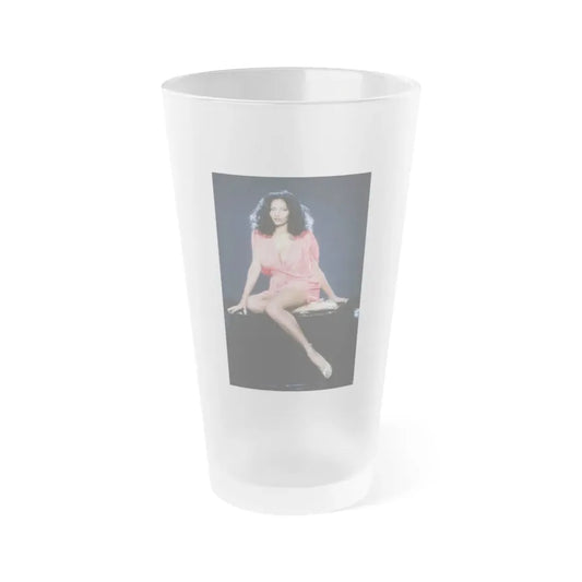 Pam Grier #34 (Vintage Female Icon) Frosted Pint Glass 16oz 16oz Frosted - Go Mug Yourself