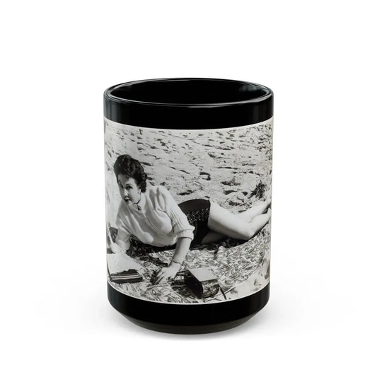 Pamela Duncan #01 (Vintage Female Icon) Black Coffee Mug 15oz - Go Mug Yourself