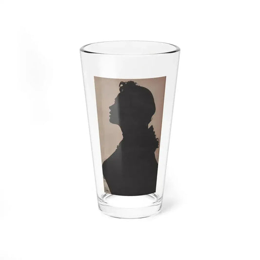 Pamela Duncan #22 - Night and Day Oversized Mag. Feb. '55 - 1 Cropped B&W Photo (Vintage Female Icon) Pint Glass 16oz 16oz - Go Mug Yourself
