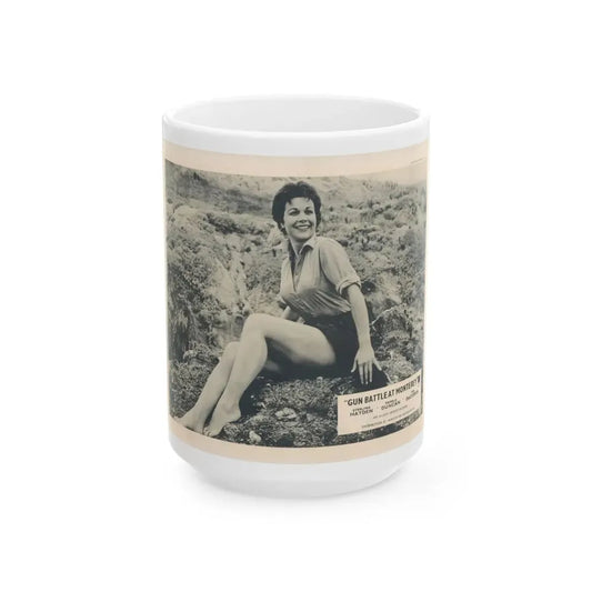 Pamela Duncan #33 (Vintage Female Icon) White Coffee Mug 15oz - Go Mug Yourself