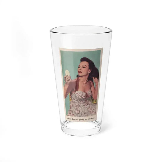 Pamela Duncan #34 - 2.25x4 Clipping (Vintage Female Icon) Pint Glass 16oz 16oz - Go Mug Yourself
