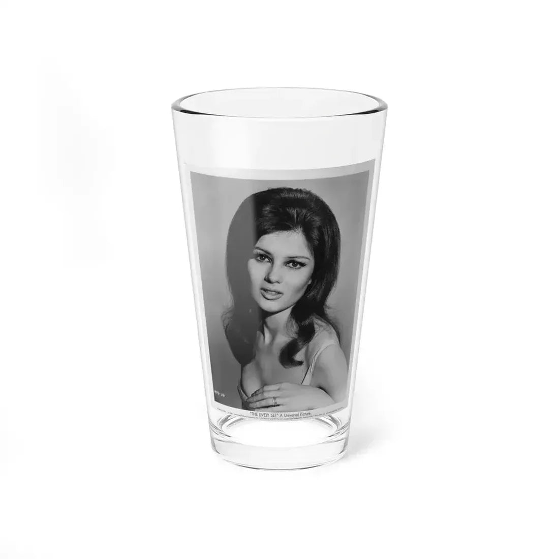Pamela Tiffin #02 (Vintage Female Icon) Pint Glass 16oz 16oz - Go Mug Yourself