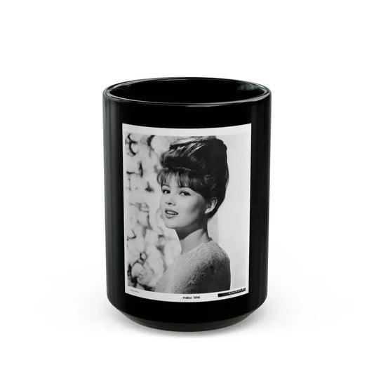 Pamela Tiffin #04 (Vintage Female Icon) Black Coffee Mug 15oz - Go Mug Yourself