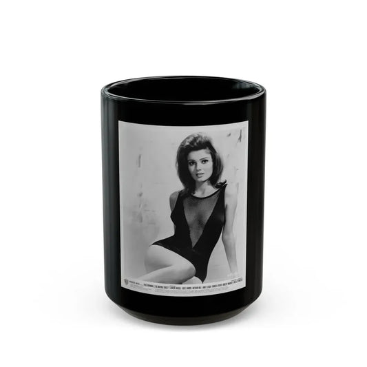Pamela Tiffin #061 (Vintage Female Icon) Black Coffee Mug 15oz - Go Mug Yourself