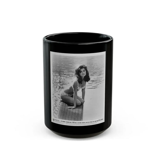 Pamela Tiffin #08 (Vintage Female Icon) Black Coffee Mug 15oz - Go Mug Yourself