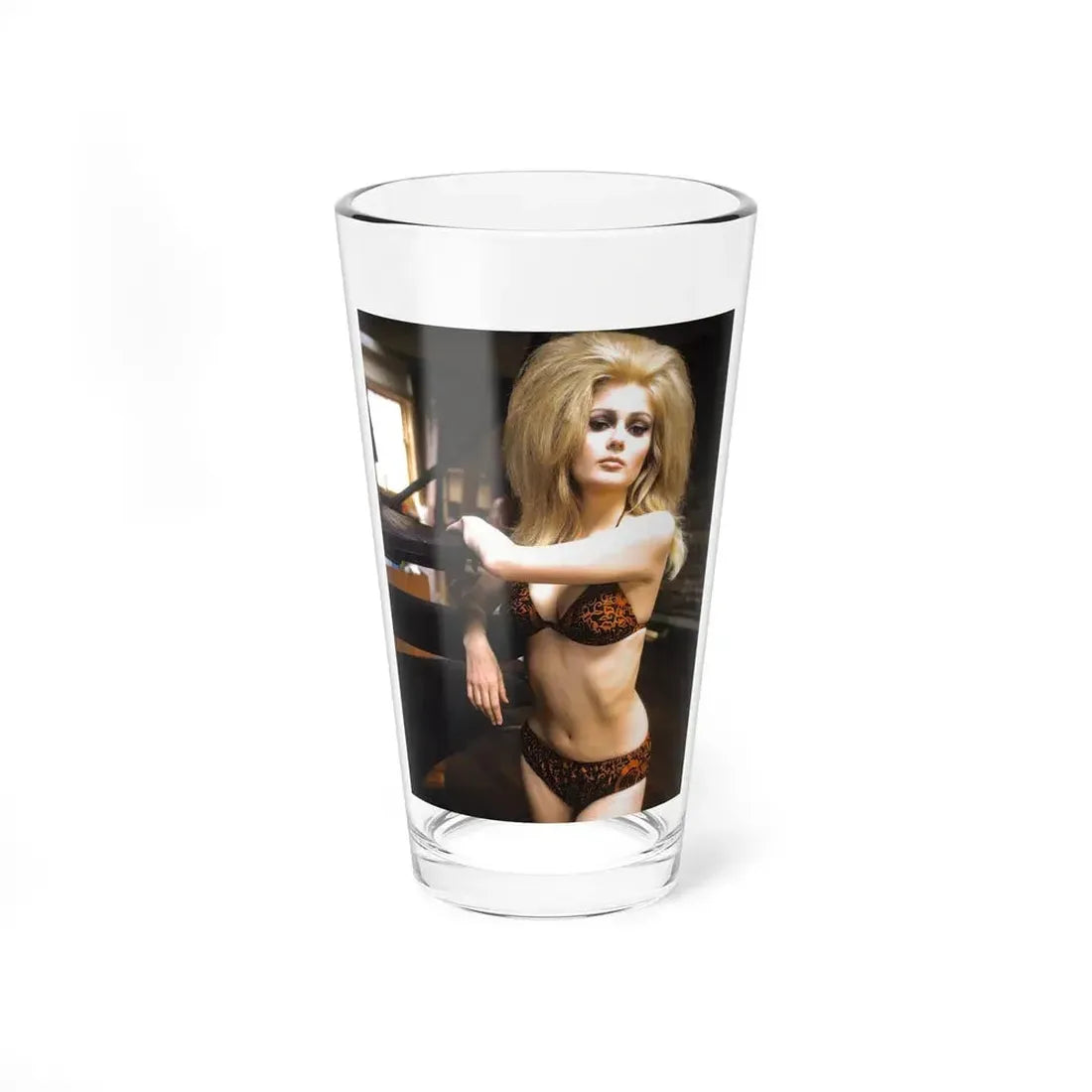 Pamela Tiffin #1161 (Vintage Female Icon) Pint Glass 16oz 16oz - Go Mug Yourself