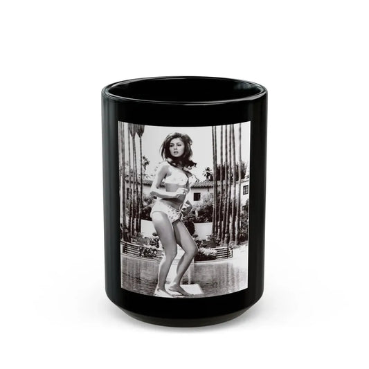 Pamela Tiffin #1251 (Vintage Female Icon) Black Coffee Mug 15oz - Go Mug Yourself