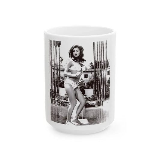 Pamela Tiffin #1251 (Vintage Female Icon) White Coffee Mug 15oz - Go Mug Yourself