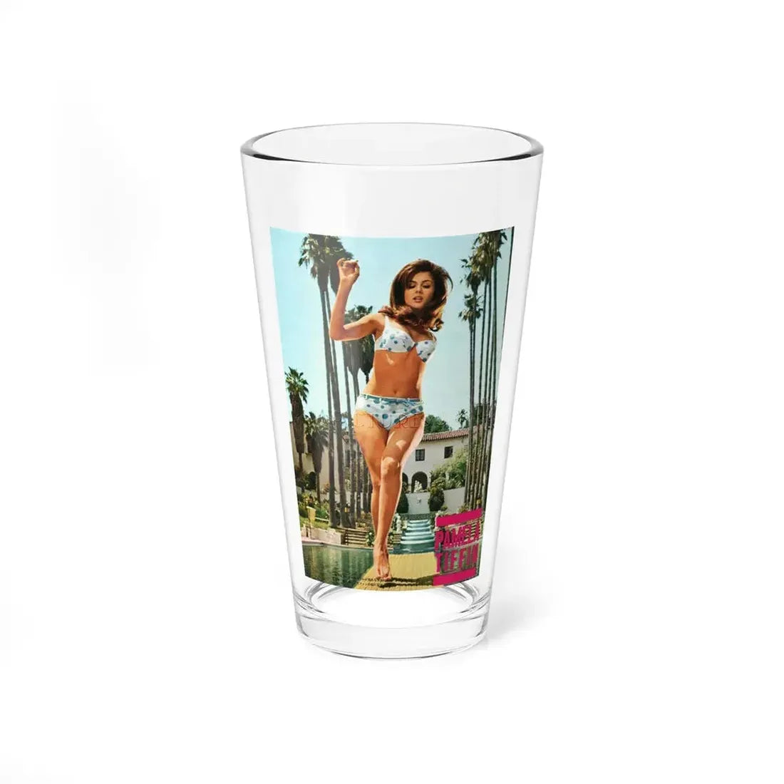 Pamela Tiffin #127 (Vintage Female Icon) Pint Glass 16oz 16oz - Go Mug Yourself