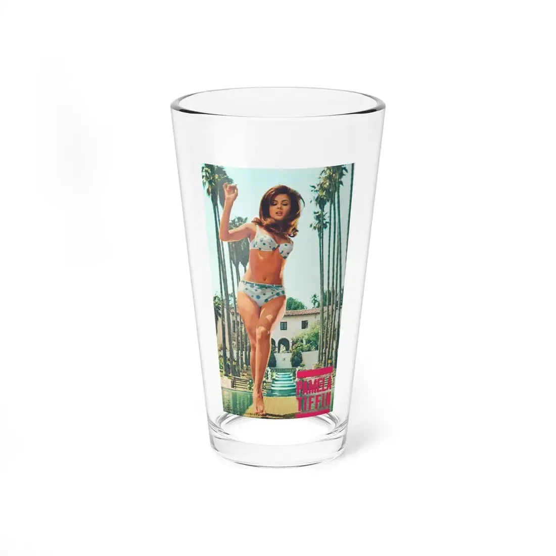 Pamela Tiffin #1271 (Vintage Female Icon) Pint Glass 16oz 16oz - Go Mug Yourself