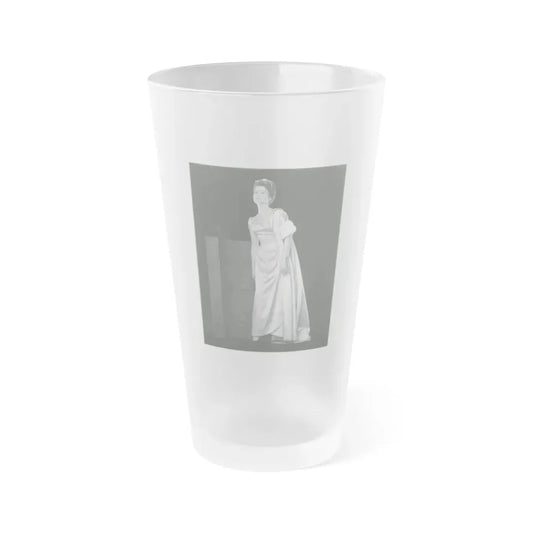 Pamela Tiffin #137 (Vintage Female Icon) Frosted Pint Glass 16oz 16oz Frosted - Go Mug Yourself
