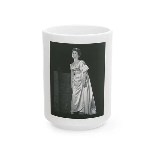Pamela Tiffin #137 (Vintage Female Icon) White Coffee Mug 15oz - Go Mug Yourself