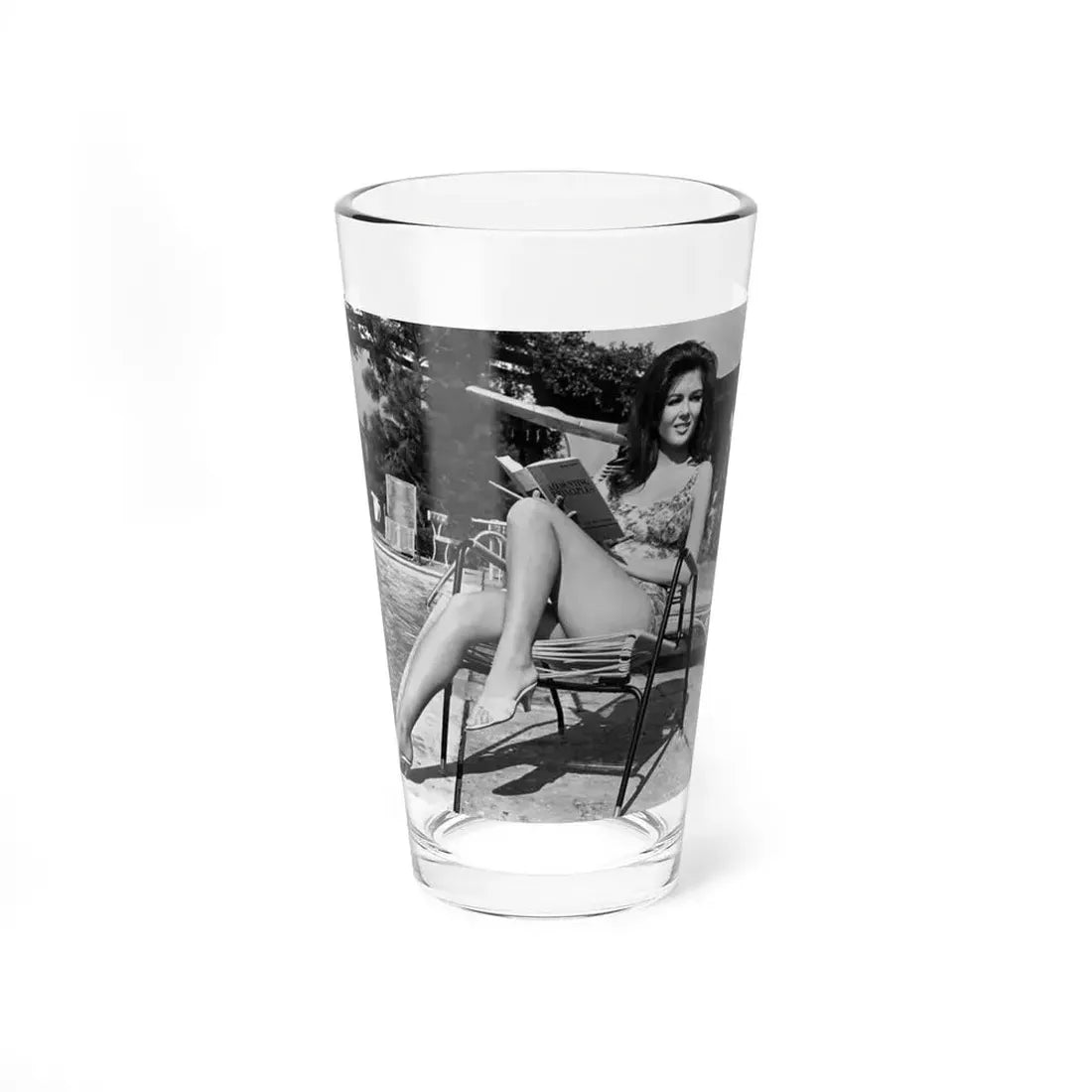 Pamela Tiffin #139 (Vintage Female Icon) Pint Glass 16oz 16oz - Go Mug Yourself