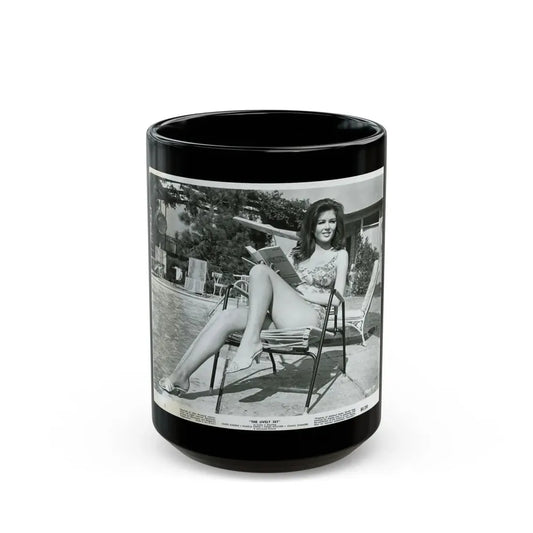 Pamela Tiffin #1392 (Vintage Female Icon) Black Coffee Mug 15oz - Go Mug Yourself