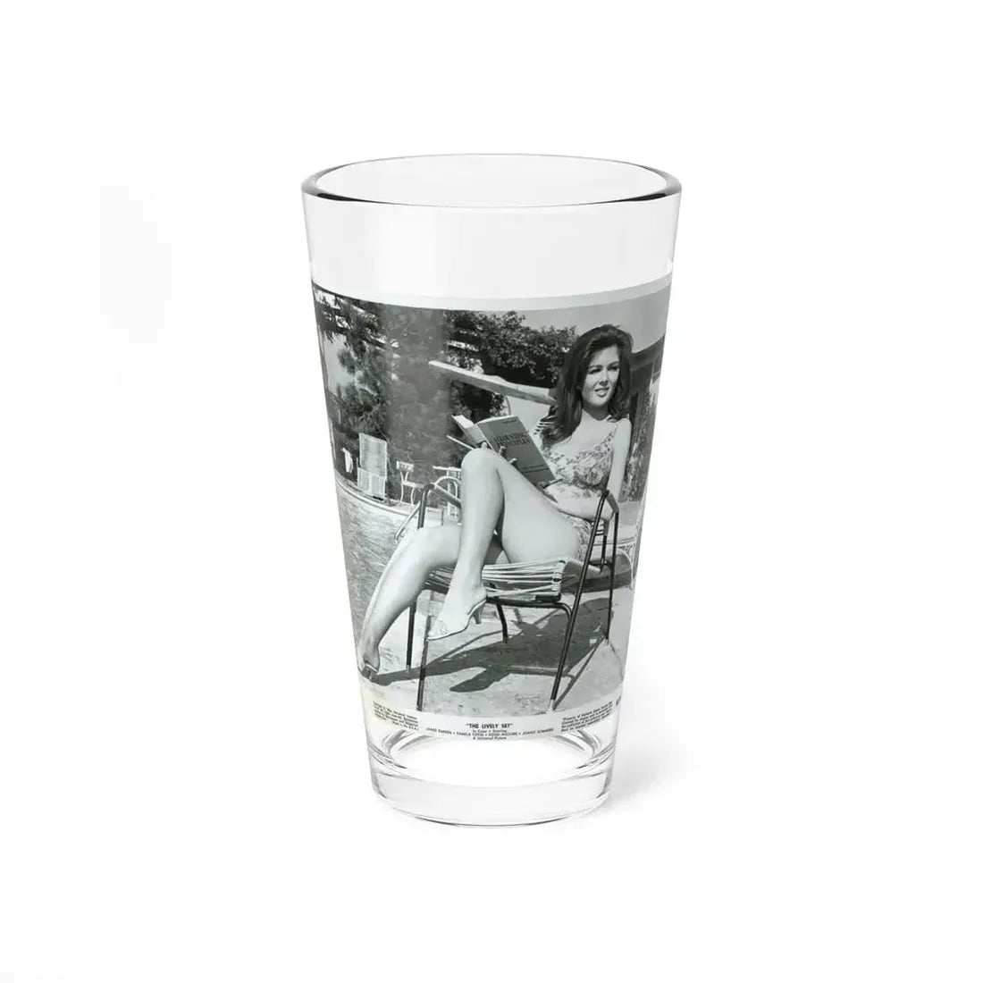 Pamela Tiffin #1392 (Vintage Female Icon) Pint Glass 16oz 16oz - Go Mug Yourself