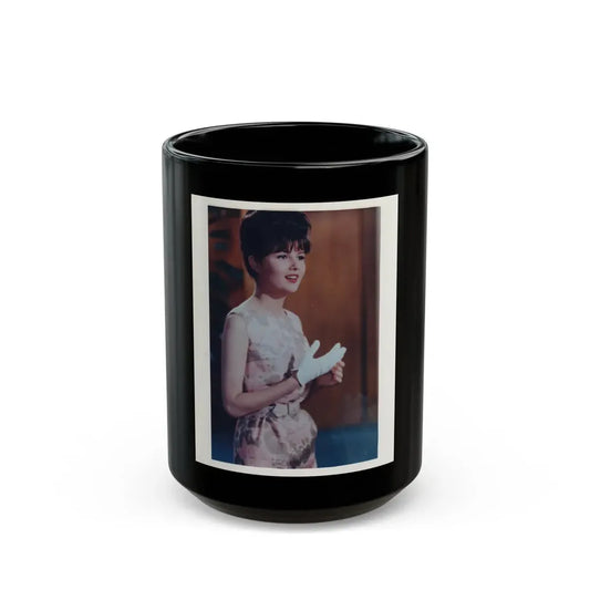 Pamela Tiffin #141 (Vintage Female Icon) Black Coffee Mug 15oz - Go Mug Yourself