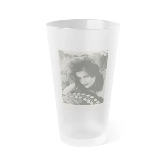 Pamela Tiffin #142 (Vintage Female Icon) Frosted Pint Glass 16oz 16oz Frosted - Go Mug Yourself