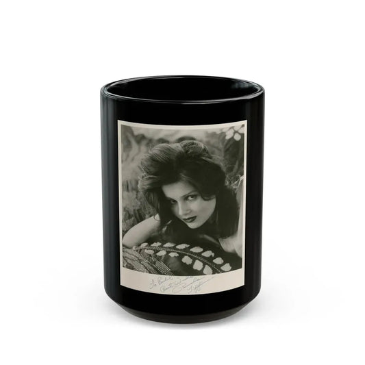 Pamela Tiffin #1421 (Vintage Female Icon) Black Coffee Mug 15oz - Go Mug Yourself