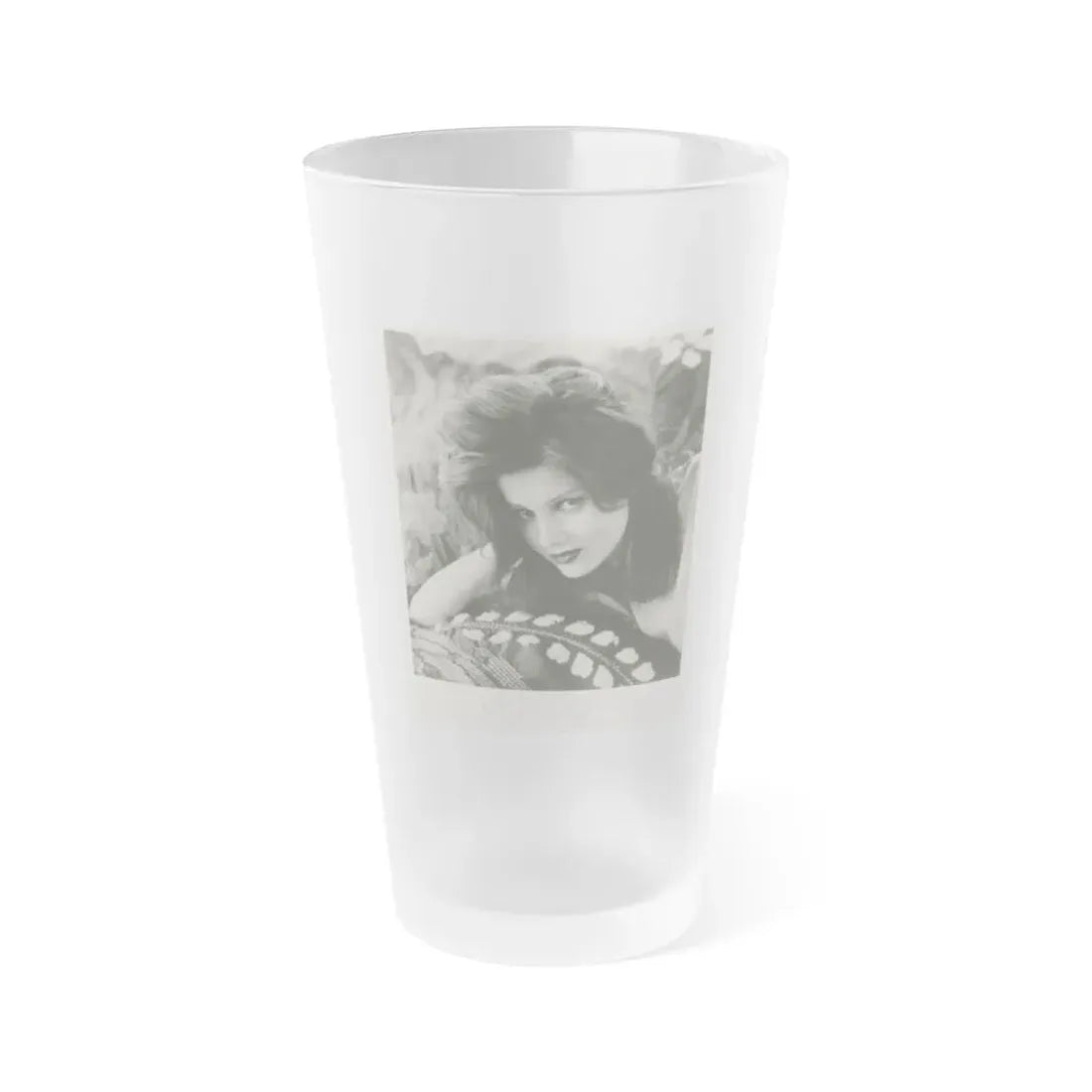 Pamela Tiffin #1421 (Vintage Female Icon) Frosted Pint Glass 16oz 16oz Frosted - Go Mug Yourself