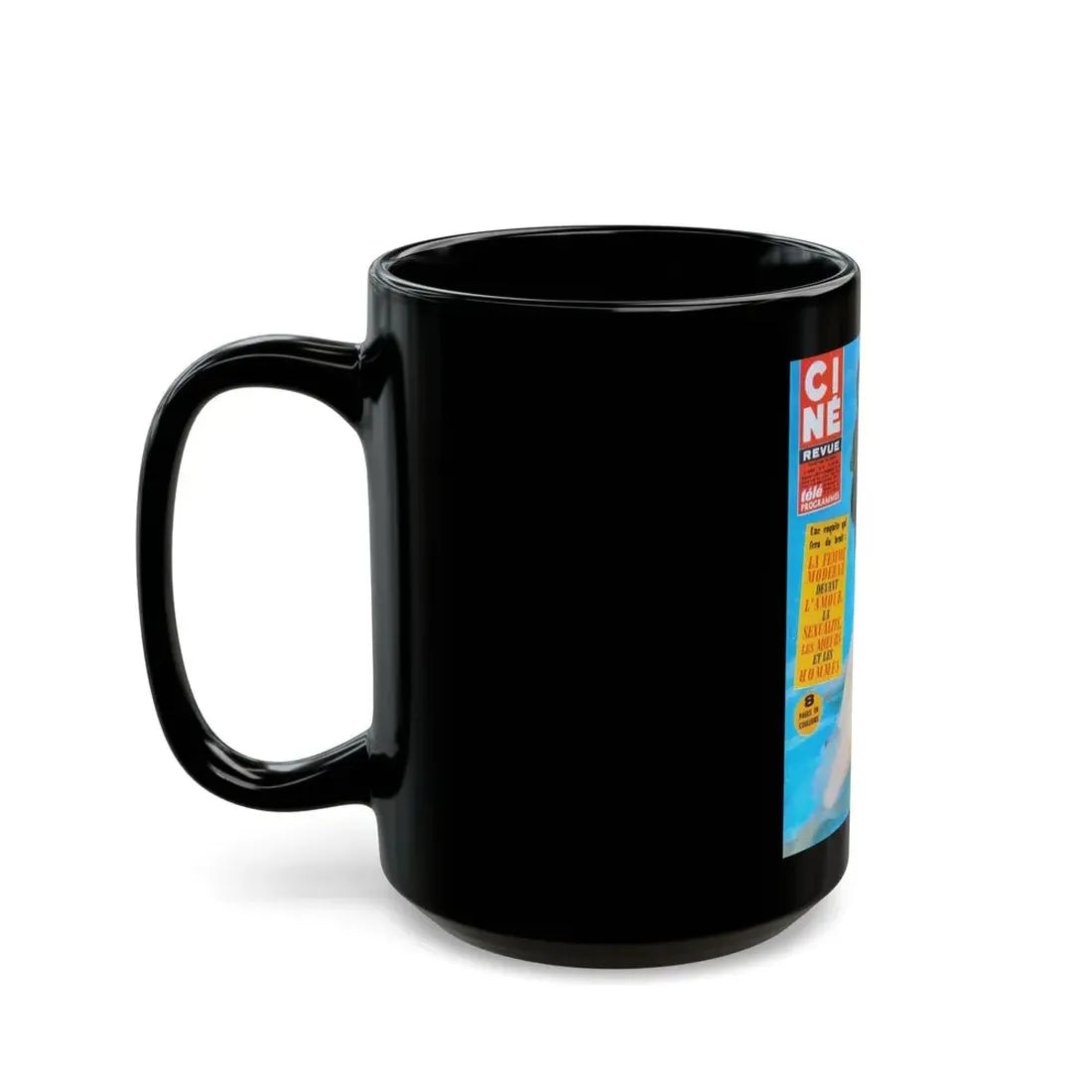 Pamela Tiffin #144 - Mag. Cover (Vintage Female Icon) Black Coffee Mug - Go Mug Yourself
