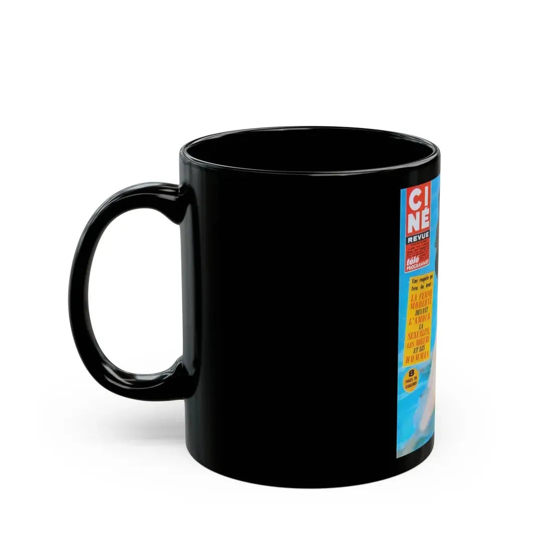 Pamela Tiffin #144 - Mag. Cover (Vintage Female Icon) Black Coffee Mug - Go Mug Yourself