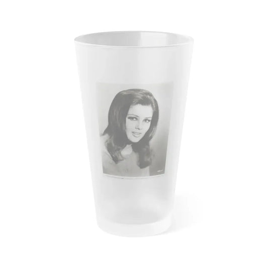 Pamela Tiffin #148 (Vintage Female Icon) Frosted Pint Glass 16oz 16oz Frosted - Go Mug Yourself