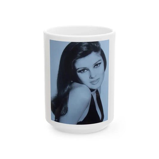 Pamela Tiffin #1551 (Vintage Female Icon) White Coffee Mug 15oz - Go Mug Yourself