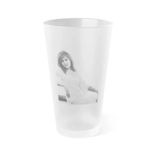 Pamela Tiffin #157 (Vintage Female Icon) Frosted Pint Glass 16oz 16oz Frosted - Go Mug Yourself
