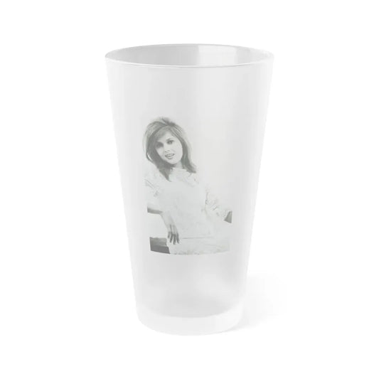 Pamela Tiffin #1571 (Vintage Female Icon) Frosted Pint Glass 16oz 16oz Frosted - Go Mug Yourself