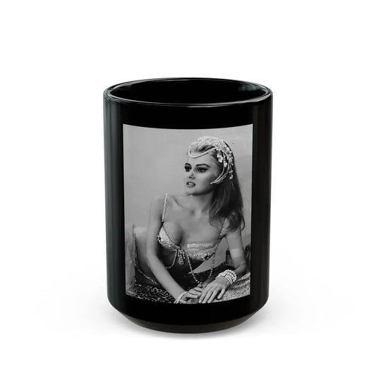 Pamela Tiffin #17 (Vintage Female Icon) Black Coffee Mug 15oz - Go Mug Yourself