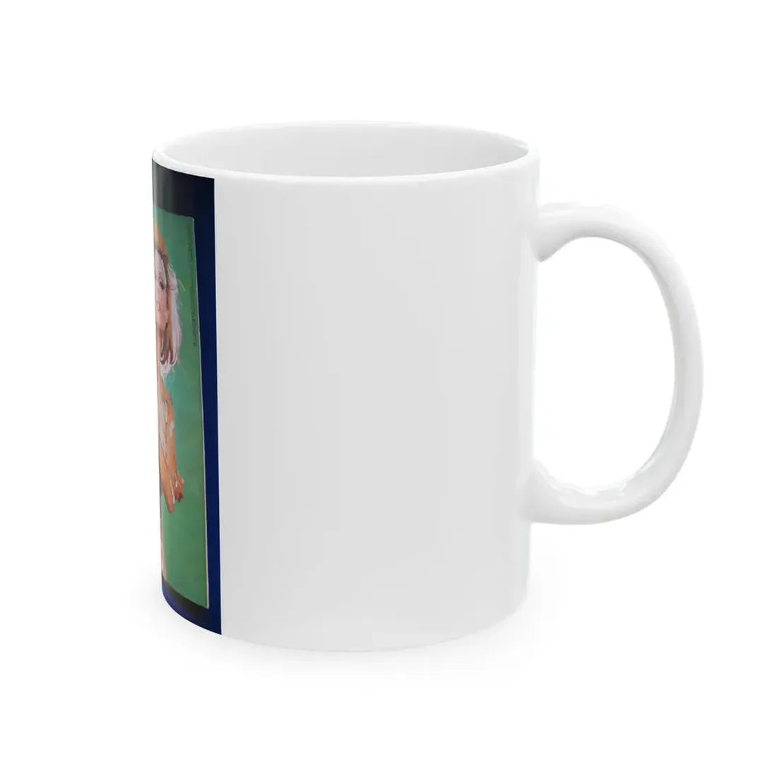 Pamela Tiffin #175 - Mag. on Table Pam on Cover (Vintage Female Icon) White Coffee Mug - Go Mug Yourself
