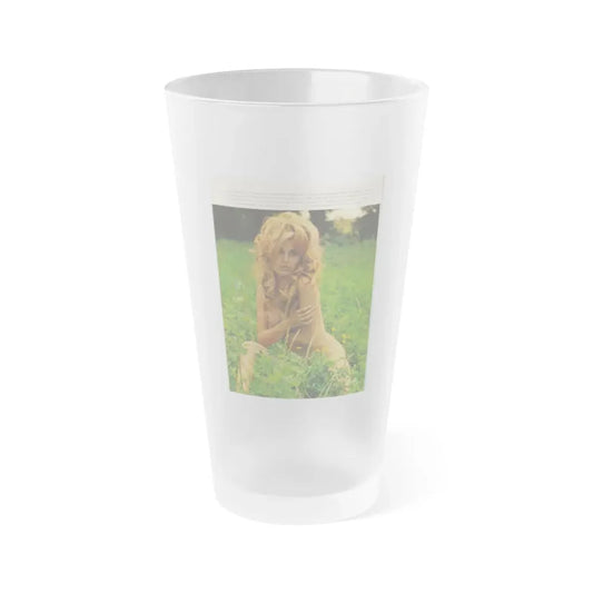 Pamela Tiffin #178 - Playboy February '69 Photo (Vintage Female Icon) Frosted Pint Glass 16oz 16oz Frosted - Go Mug Yourself