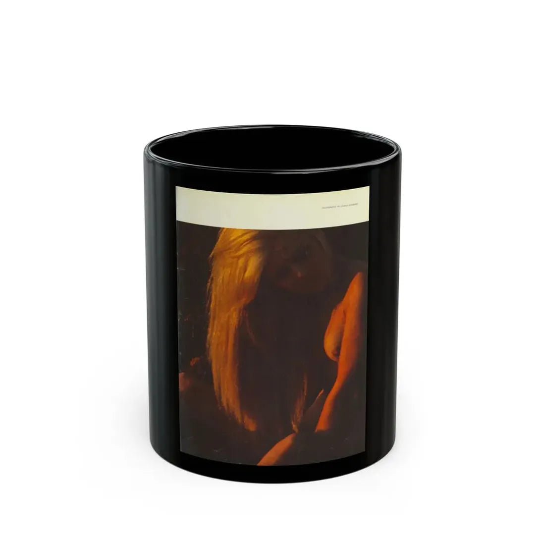 Pamela Tiffin #182 - Playboy February '69 Photo (Vintage Female Icon) Black Coffee Mug 11oz - Go Mug Yourself