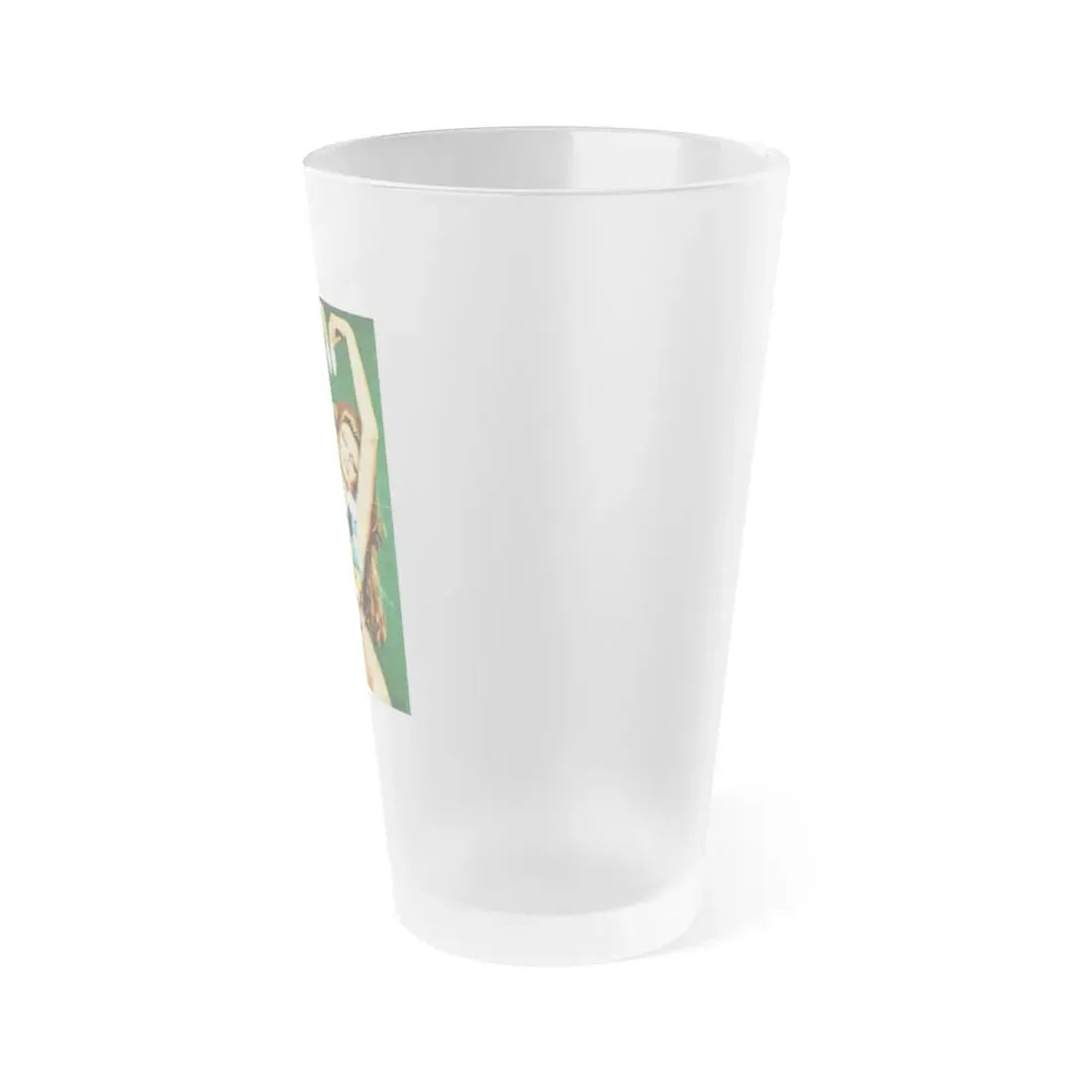 Pamela Tiffin #183 - Mag. Page (Vintage Female Icon) Frosted Pint Glass 16oz - Go Mug Yourself