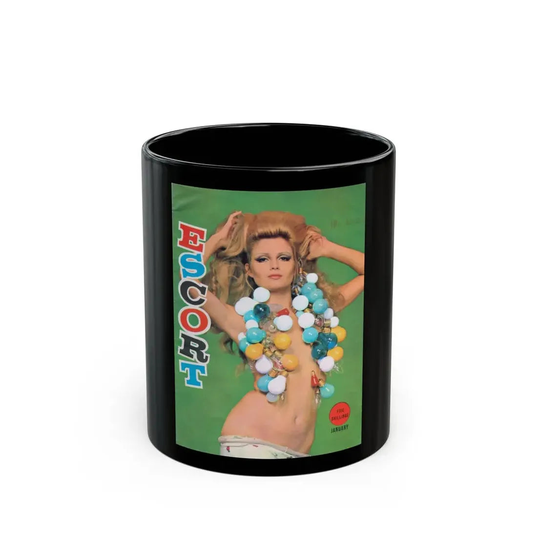 Pamela Tiffin #184 - Mag. Cover (Vintage Female Icon) Black Coffee Mug 11oz - Go Mug Yourself