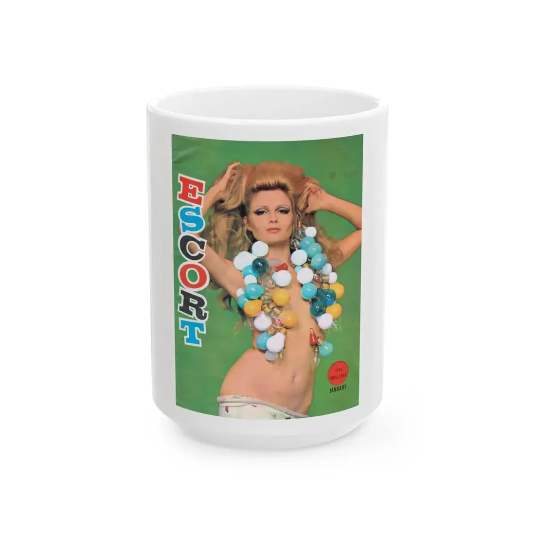 Pamela Tiffin #184 - Mag. Cover (Vintage Female Icon) White Coffee Mug 15oz - Go Mug Yourself