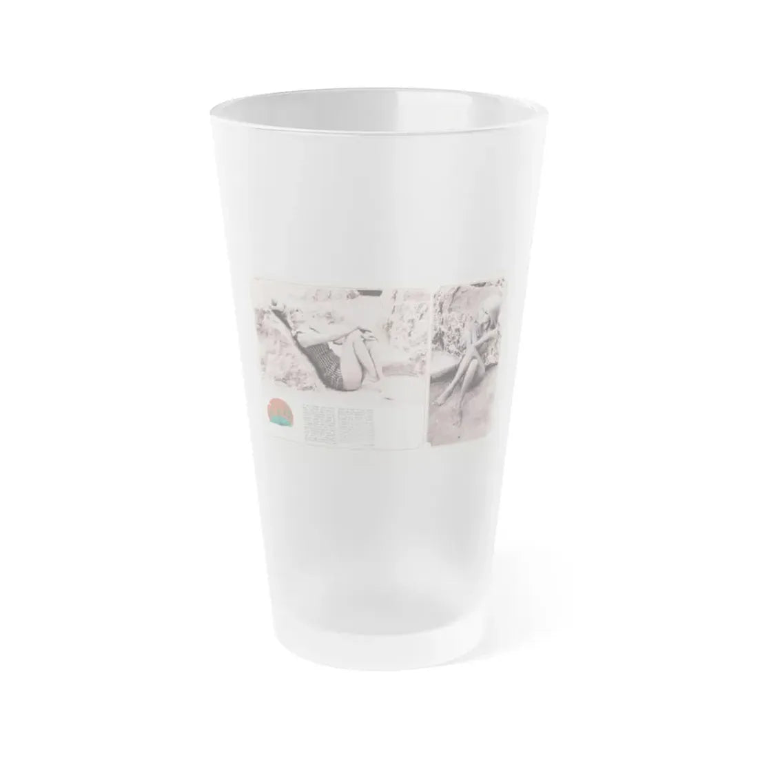 Pamela Tiffin #189 - Mag. Page (Vintage Female Icon) Frosted Pint Glass 16oz 16oz Frosted - Go Mug Yourself