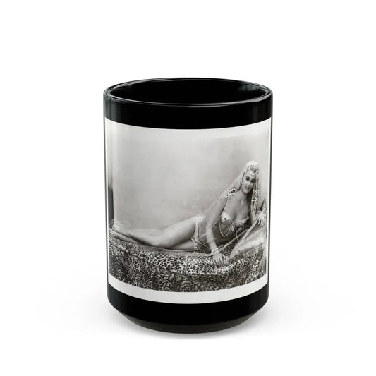 Pamela Tiffin #201 - 8x10 Vintage B&W Full Body Movie Promo Photo from 1965 (Vintage Female Icon) Black Coffee Mug 15oz - Go Mug Yourself