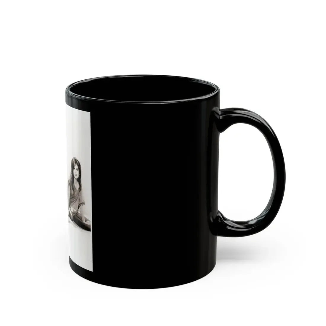 Pamela Tiffin #202 - 8x10 B&W Full Body Photo from 1964 (Vintage Female Icon) Black Coffee Mug - Go Mug Yourself