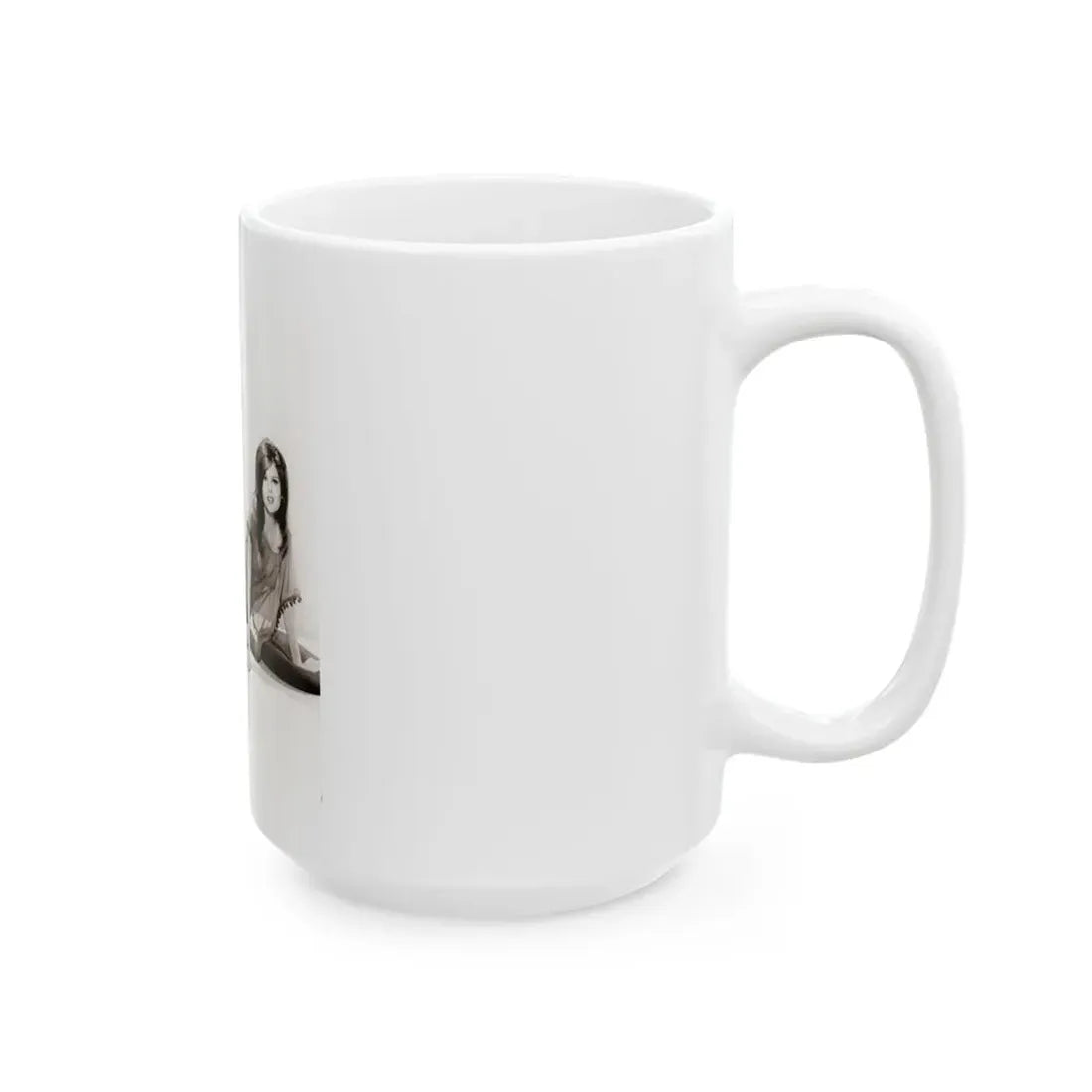 Pamela Tiffin #202 - 8x10 B&W Full Body Photo from 1964 (Vintage Female Icon) White Coffee Mug - Go Mug Yourself
