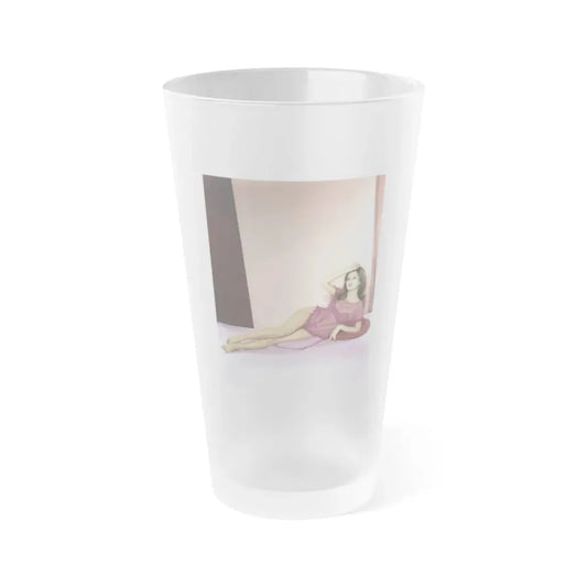 Pamela Tiffin #203 - 8x10 Color Full Body Photo from 1964 (Vintage Female Icon) Frosted Pint Glass 16oz 16oz Frosted - Go Mug Yourself