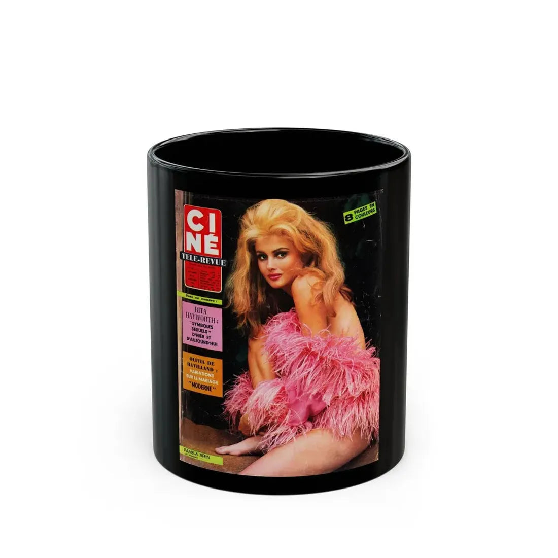 Pamela Tiffin #23 - Mag. Cover (Vintage Female Icon) Black Coffee Mug 11oz - Go Mug Yourself