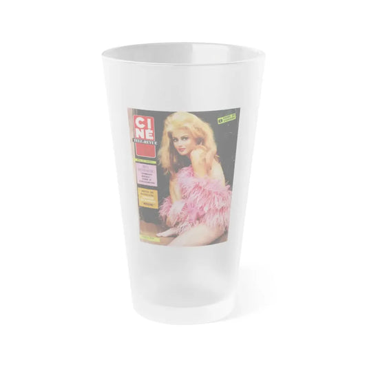 Pamela Tiffin #23 - Mag. Cover (Vintage Female Icon) Frosted Pint Glass 16oz 16oz Frosted - Go Mug Yourself