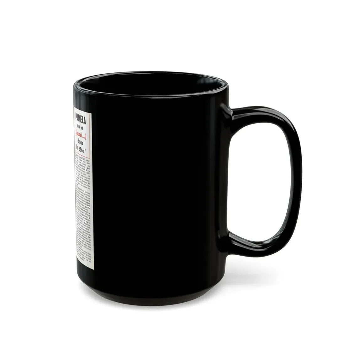 Pamela Tiffin #24 - Mag. Page (Vintage Female Icon) Black Coffee Mug - Go Mug Yourself