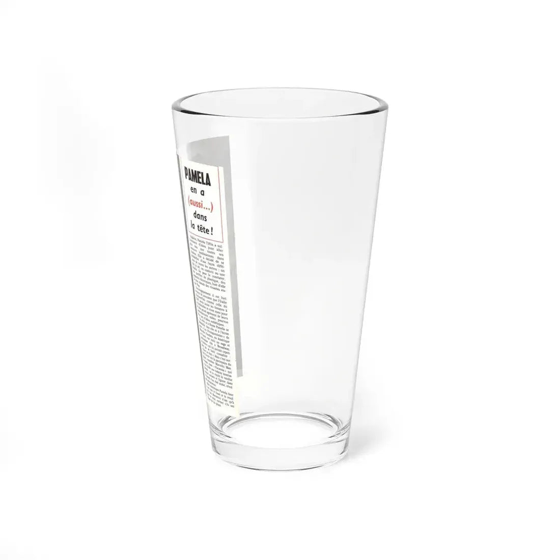 Pamela Tiffin #24 - Mag. Page (Vintage Female Icon) Pint Glass 16oz - Go Mug Yourself