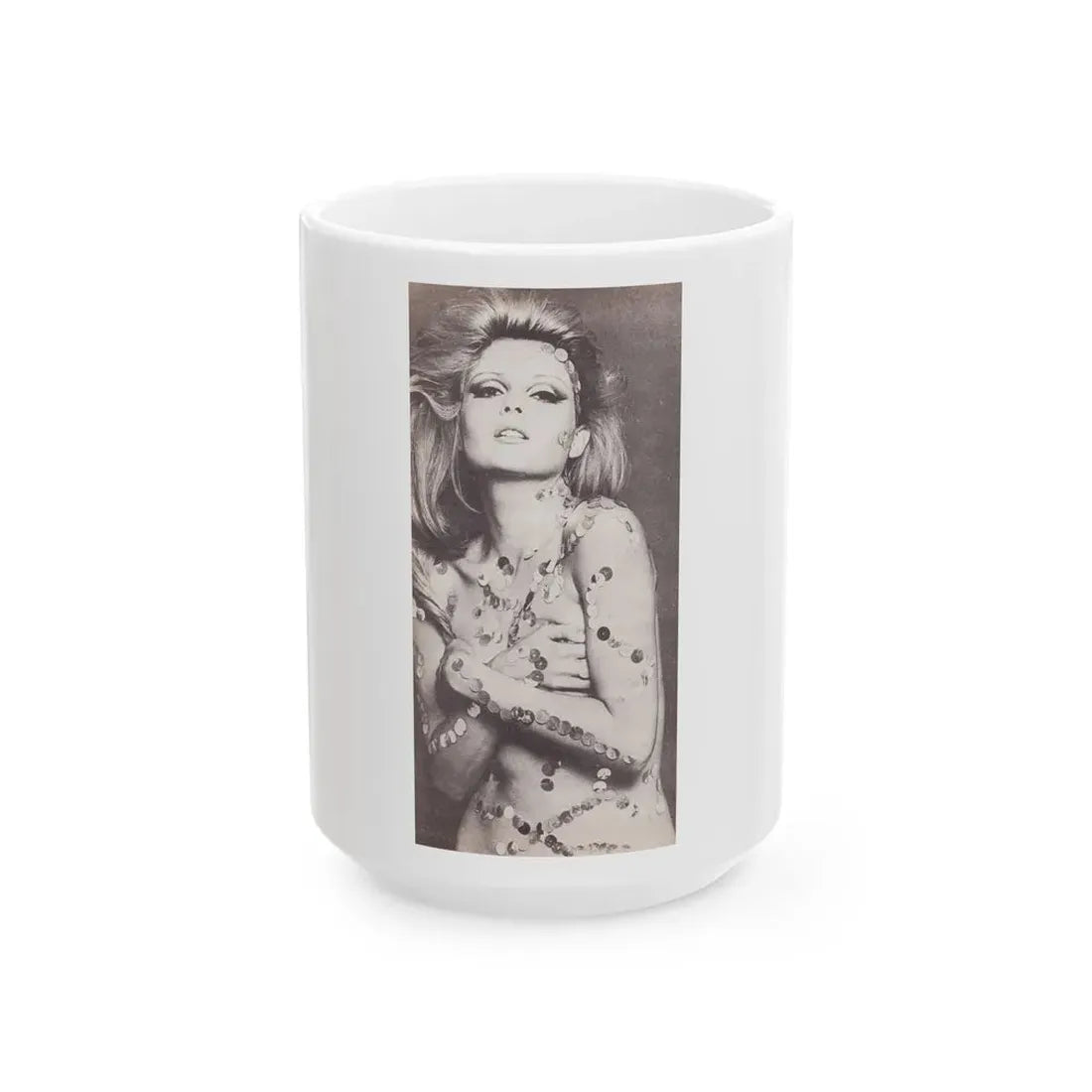 Pamela Tiffin #24 - Mag. Page1 (Vintage Female Icon) White Coffee Mug 15oz - Go Mug Yourself