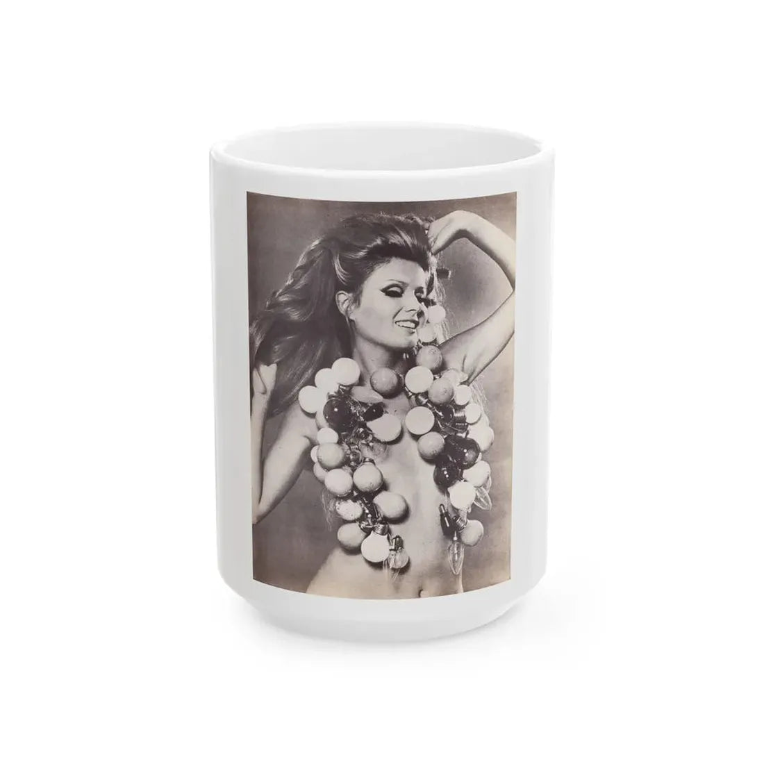 Pamela Tiffin #25 - Mag. Page (Vintage Female Icon) White Coffee Mug 15oz - Go Mug Yourself
